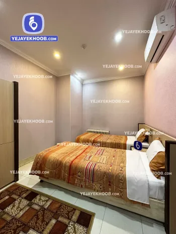 هتل آپارتمان قصر آیدین مشهد - اتاق ۲ تخته ( ۲ تخت سینگل )