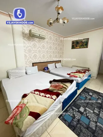 هتل آپارتمان ققنوس مشهد - اتاق ۴ تخته (۲ تخت ۲ نفره)   