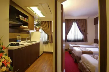 هتل آپارتمان مهر مشهد - اتاق ۳ تخته (۳ تخت ۱ نفره)    