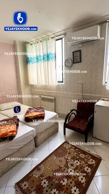 هتل آپارتمان مهرگان مشهد - اتاق ۲ تخته (۲ تخت ۱ نفره)