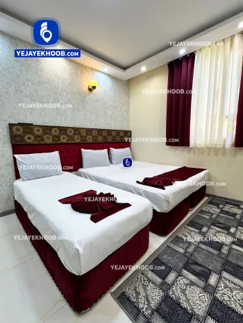 هتل آپارتمان گل نرگس مشهد - اتاق ۳ تخته (۱ تخت ۲ نفره و ۱ تخت ۱ نفره)
