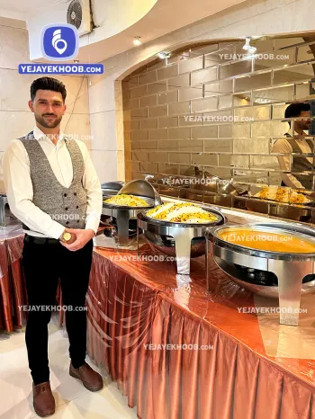 رستوران هتل ابریشم مشهد - میز سلف سرویس