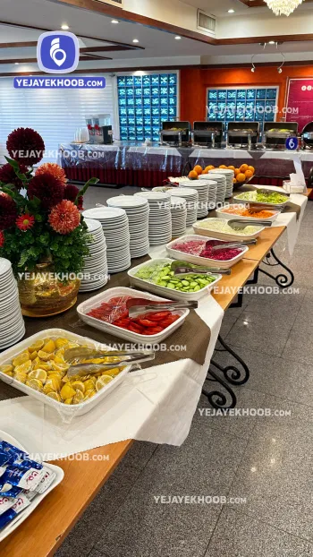 رستوران هتل اطلس مشهد - میز سلف سرویس