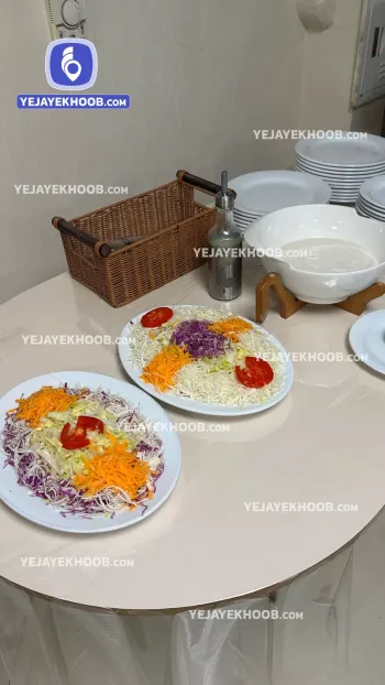 رستوران هتل الرحمن مشهد - میز سالاد