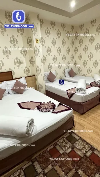 هتل الرحمن مشهد - اتاق ۴ تخته (۱ تخت ۲ نفره و ۲ تخت ۱ نفره)  