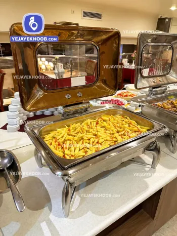 رستوران هتل ایران زمین مشهد همراه با منو انتخابی (سیب زمینی سرخ کرده)