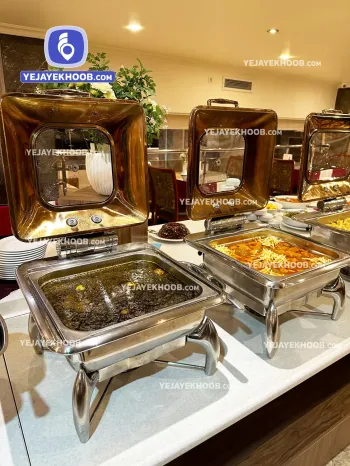 رستوران هتل ایران زمین مشهد همراه با منو انتخابی (خورشت قیمه و قرمه سبزی)