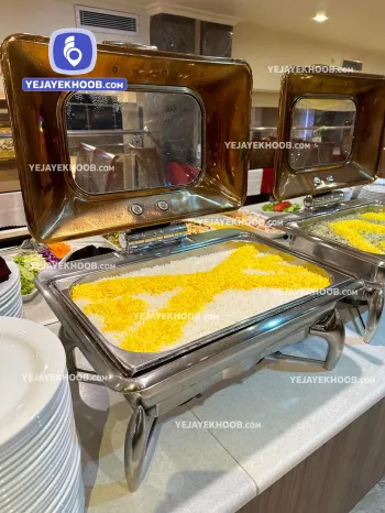 رستوران هتل ایران زمین مشهد همراه با منو انتخابی (پلو ساده)