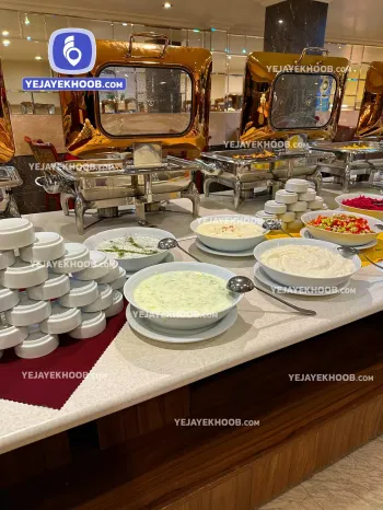 رستوران هتل ایران زمین مشهد - میز مخلفات