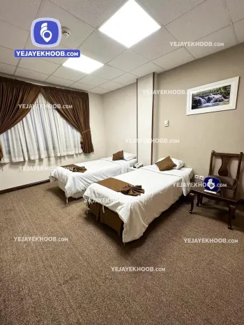 هتل آپارتمان ایزد مشهد - اتاق ۲ تخته (۲ تخت ۱ نفره)
