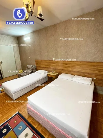 هتل جهانگردی مشهد - اتاق ۳ تخته (۱ تخت ۲ نفره و ۱ تخت ۱ نفره)    