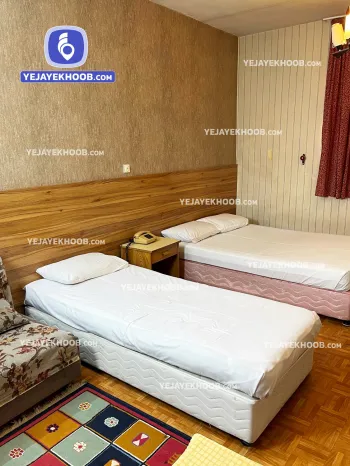 هتل جهانگردی مشهد - اتاق ۳ تخته (۱ تخت ۲ نفره و ۱ تخت ۱ نفره)    