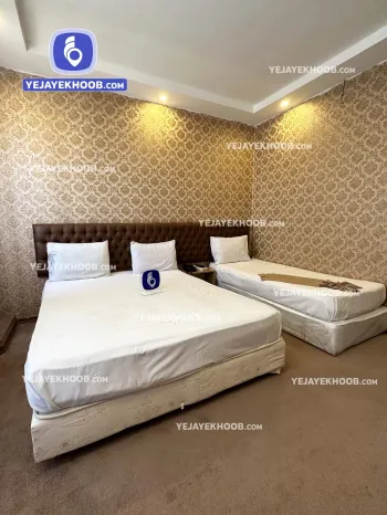 هتل حافظ مشهد - اتاق ۳ تخته (۱ تخت ۲ نفره و ۱ تخت ۱ نفره)    