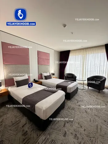 هتل خورشید هشتم کوثر مشهد - اتاق ۲ تخته (۲ تخت ۱ نفره)