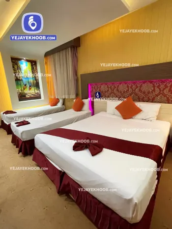 هتل دیپلمات مشهد - اتاق ۳ تخته (۳ تخت ۱ نفره)    