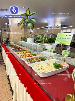 رستوران هتل رضویه مشهد - میز سلف سرویس