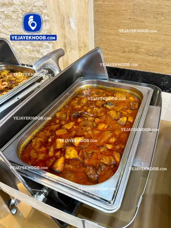 رستوران هتل ساوین مشهد همراه با منو انتخابی (خوراک بادمجان)