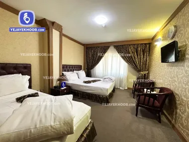 هتل شارستان مشهد - اتاق ۳ تخته (۱ تخت ۲ نفره و ۱ تخت ۱ نفره)    