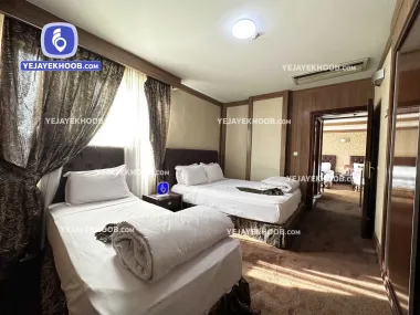 هتل شارستان مشهد - اتاق ۳ تخته (۱ تخت ۲ نفره و ۱ تخت ۱ نفره)    