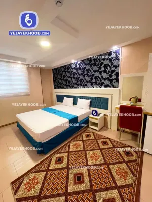 هتل شریف مشهد - اتاق ۲ تخته (۱ تخت ۲ نفره)