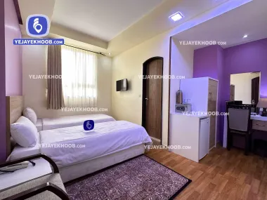 هتل طوبی مشهد - اتاق ۲ تخته (۲ تخت ۱ نفره)