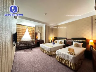 هتل عماد مشهد - اتاق ۳ تخته (۱ تخت ۲ نفره و ۱ تخت ۱ نفره)    