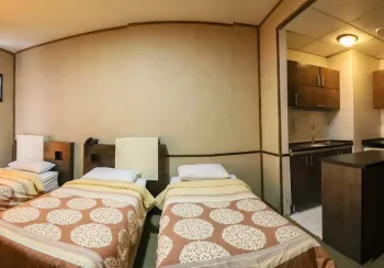 هتل فرهنگ و هنر مشهد - اتاق ۳ تخته (۳ تخت ۱ نفره)    