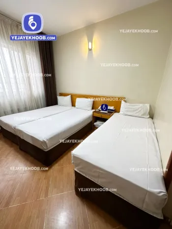 هتل قدس مشهد - اتاق ۳ تخته (۳ تخت ۱ نفره)