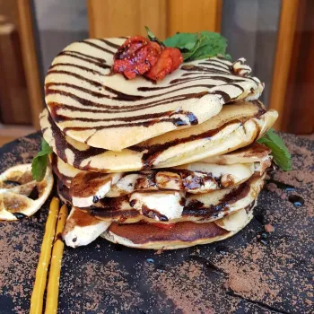 اقامتگاه سنتی میناس اصفهان - منو بوفه رستوران (پنکیک)