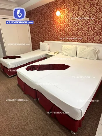هتل نور مشهد - اتاق ۳ تخته (۱ تخت ۲ نفره و ۱ تخت ۱ نفره)    