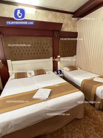 هتل نیما مشهد - اتاق ۳ تخته (۱ تخت ۲ نفره و ۱ تخت ۱ نفره)    