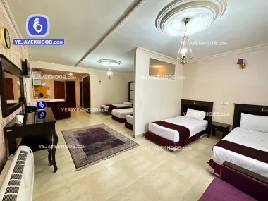 هتل کوثر مشهد - اتاق ۵ تخته ( ۵ تخت یک نفره )
