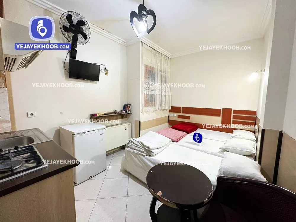 هتل آپارتمان اخوان مشهد - اتاق ۳ تخته (۳ تخت ۱ نفره) 