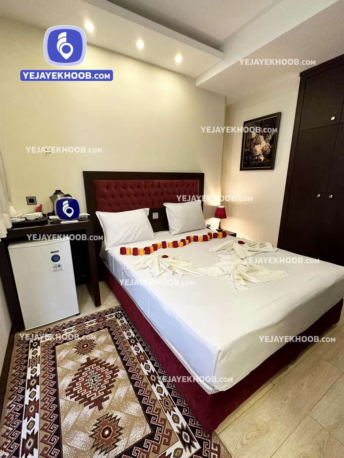 هتل آپارتمان اریکا مشهد - اتاق 2 تخته (1 تخت 2 نفره)