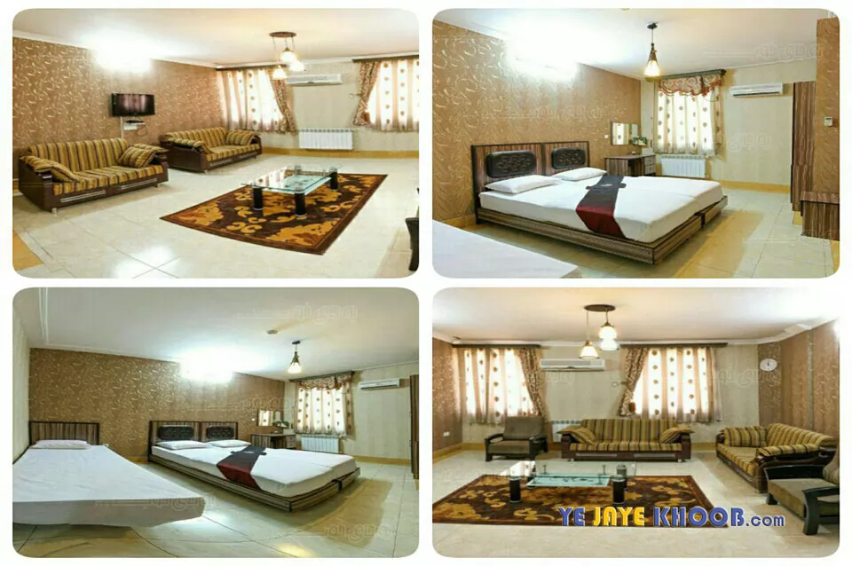 اتاق هتل آپارتمان نیاوران قم