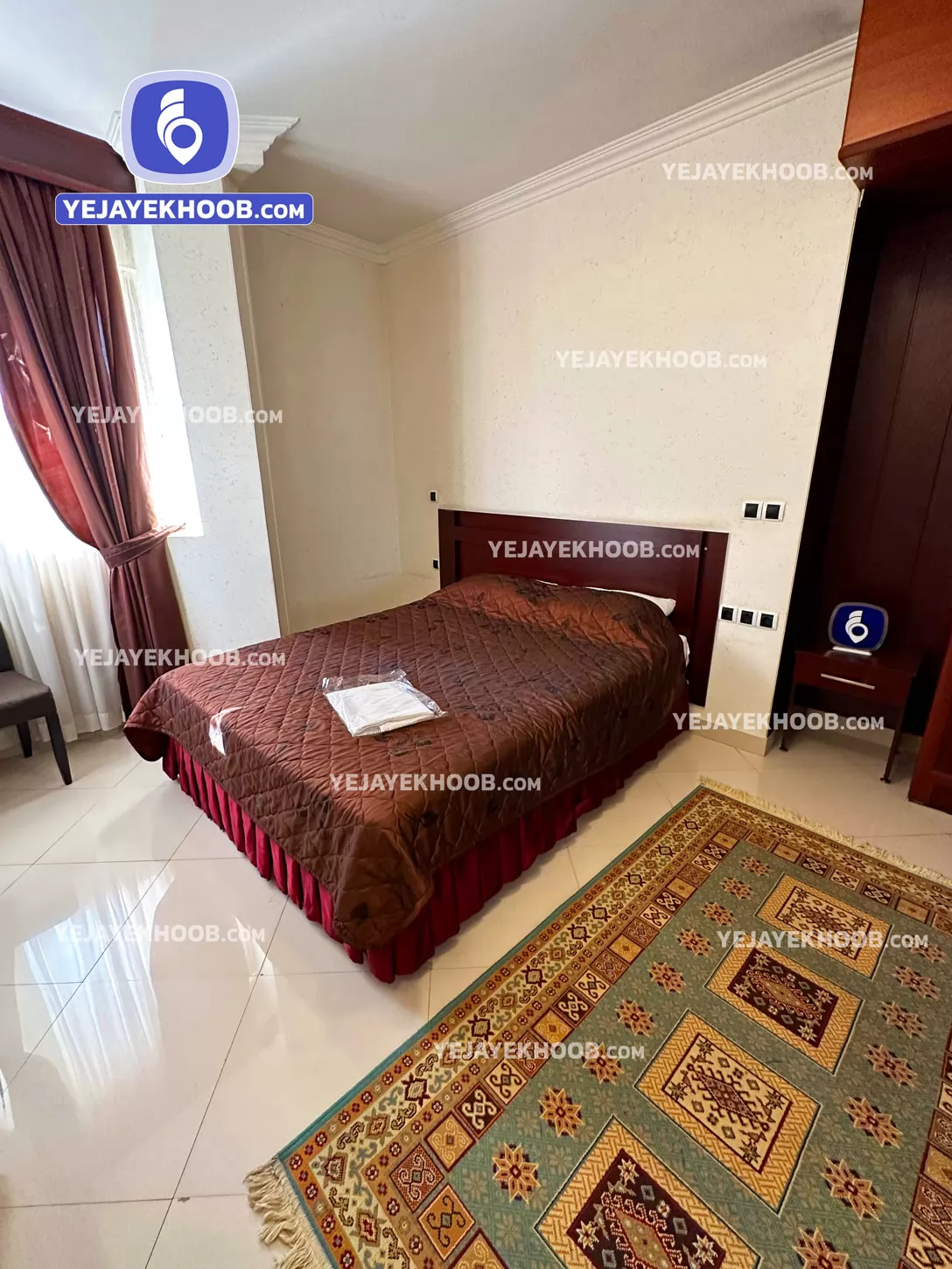 هتل ارم مشهد - اتاق ۲ تخته (۱ تخت ۲ نفره)  