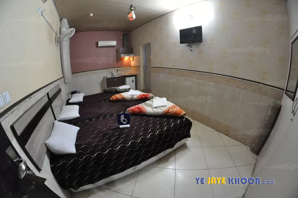  هتل اطلس قم - اتاق 3 تخته (3 تخت 1 نفره)