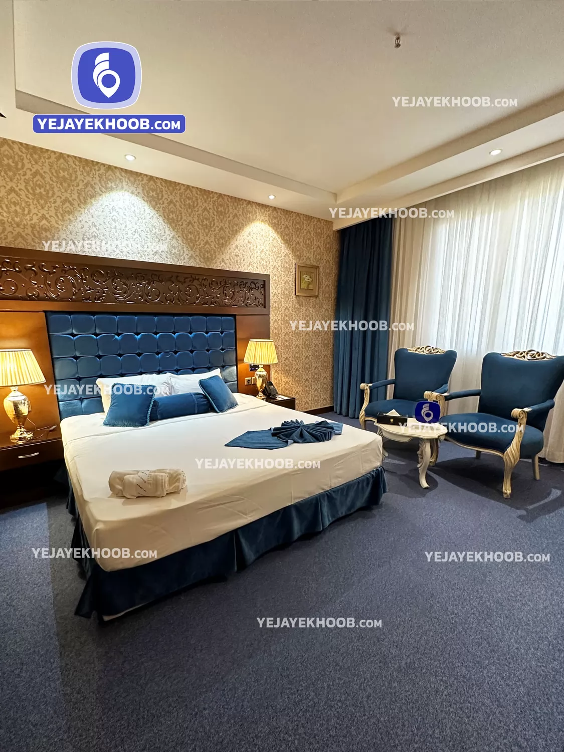 هتل الماس نوین مشهد - اتاق ۲ تخته (۱ تخت ۲ نفره)  