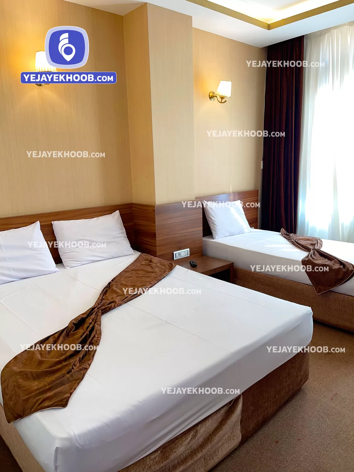 هتل بهبهان مشهد - اتاق ۳ تخته (۱ تخت ۲ نفره و ۱ تخت ۱ نفره)    
