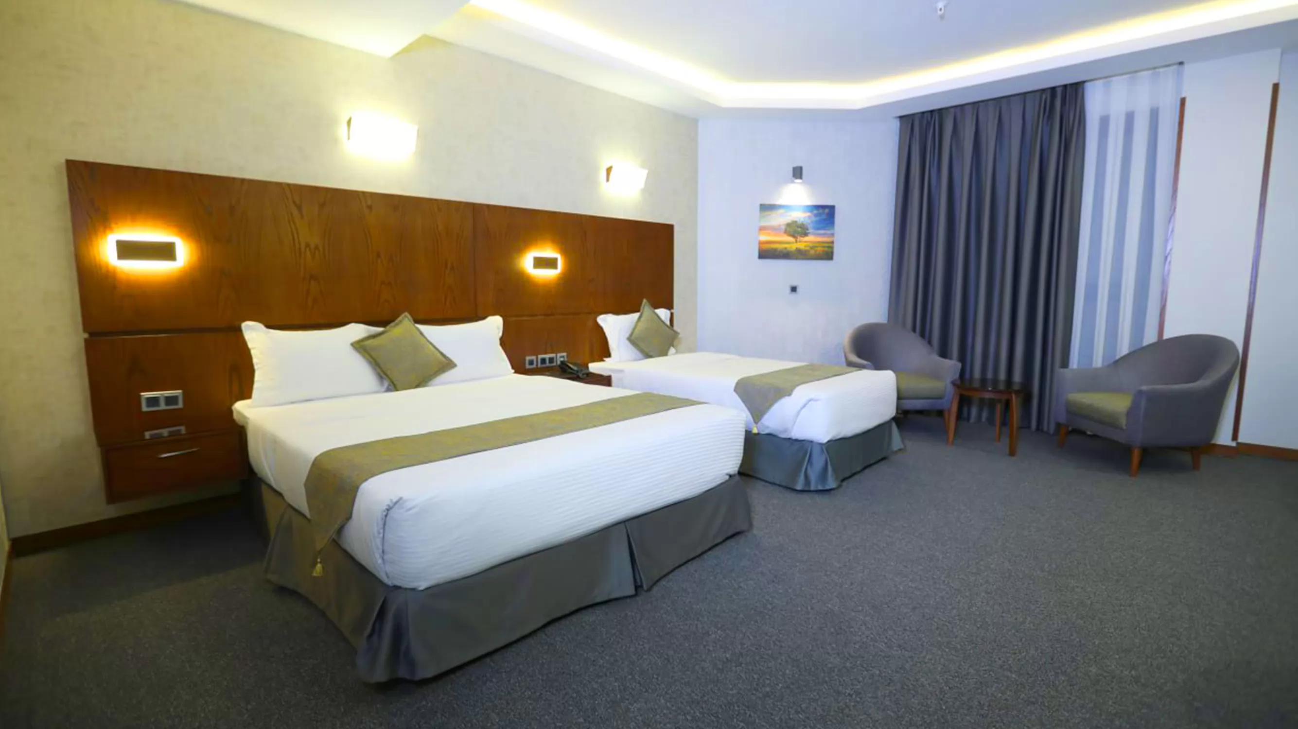 هتل ریتز تهران - اتاق 3 تخته (1 تخت 2 نفره و 1 تخت 1 نفره)