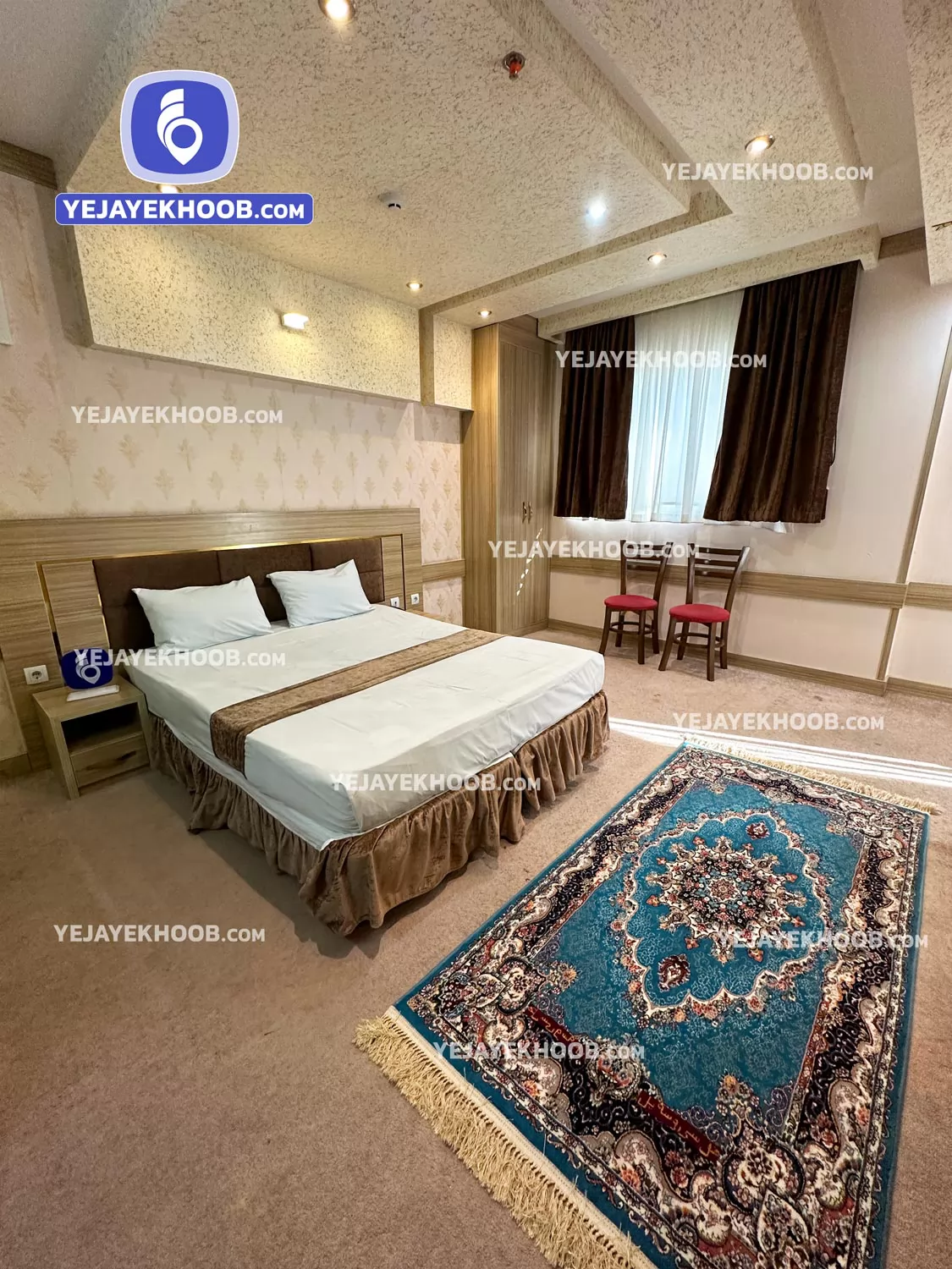 هتل سی و سه پل مشهد - اتاق ۲ تخته ( ۱ تخت ۲ نفره)  