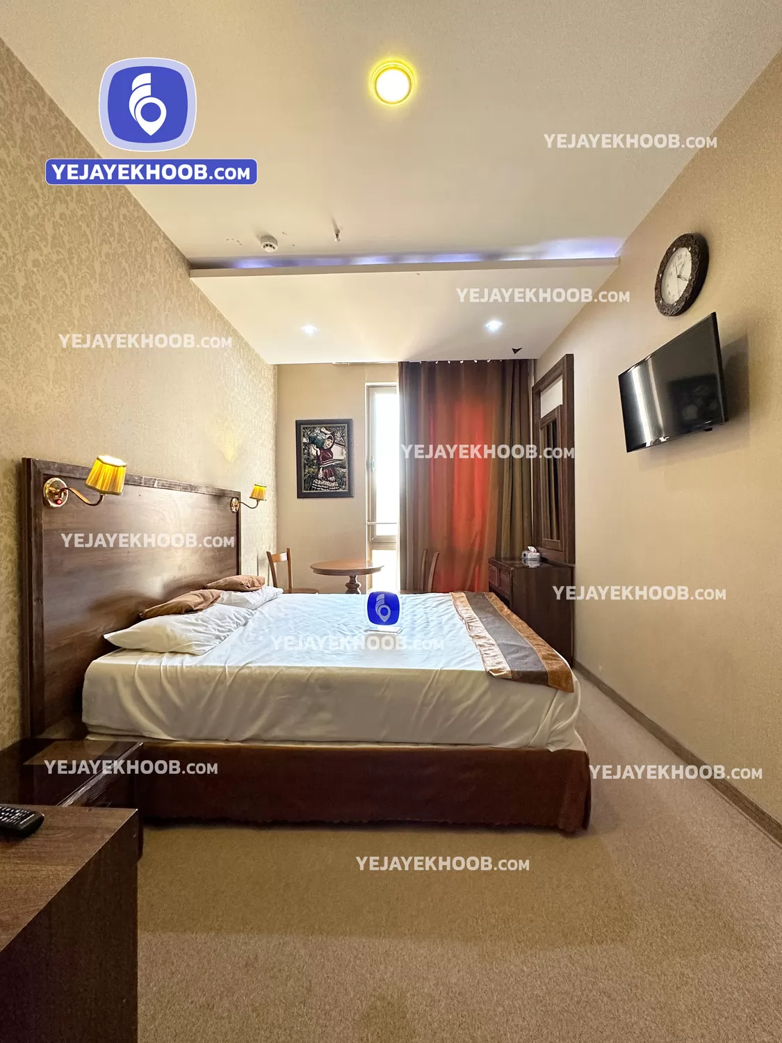 هتل شاکر مشهد - اتاق ۲ تخته ( ۱ تخت ۲ نفره)  