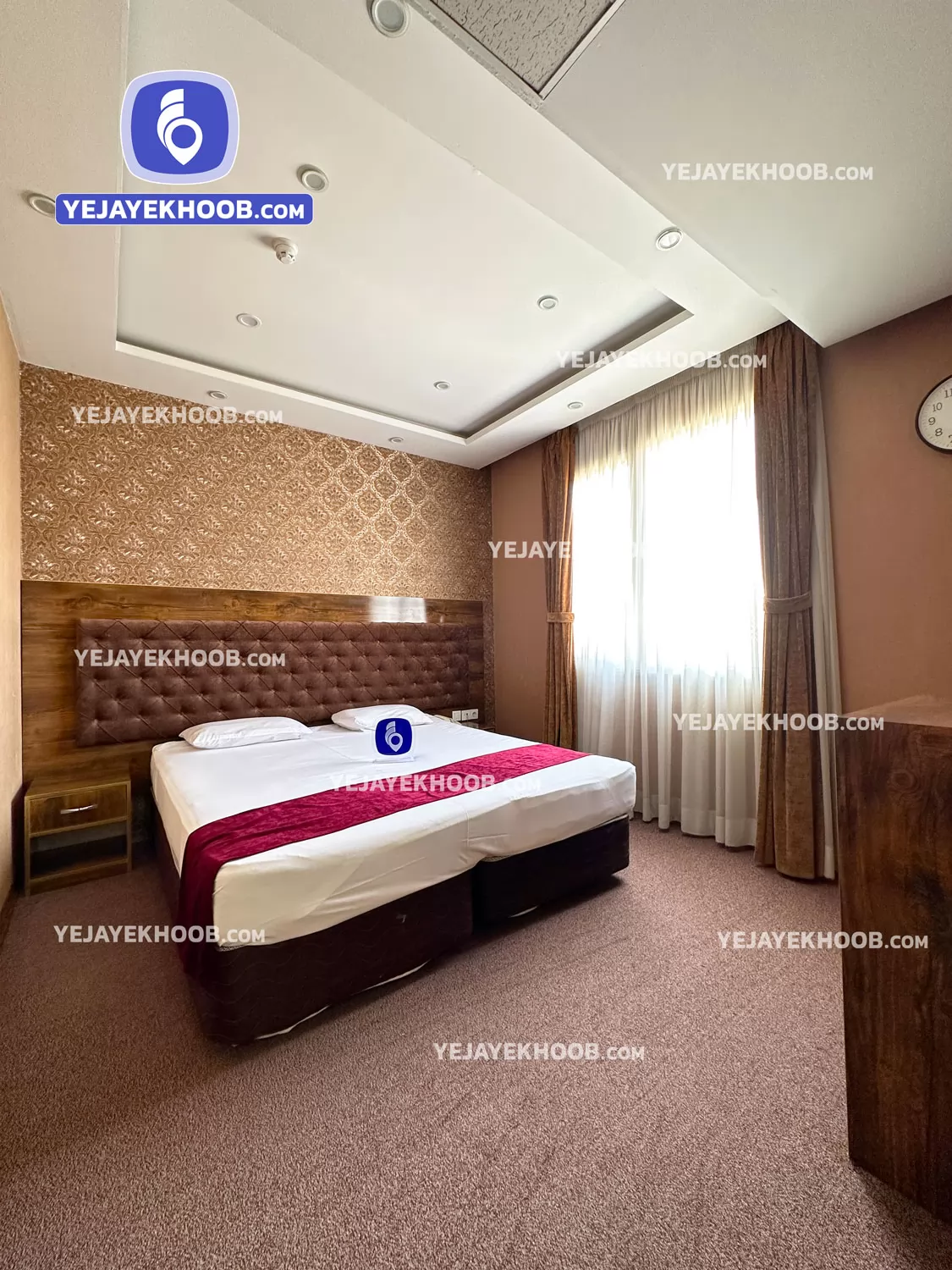 هتل عقیق رضوی مشهد - اتاق ۲ تخته (۱ تخت ۲ نفره)  