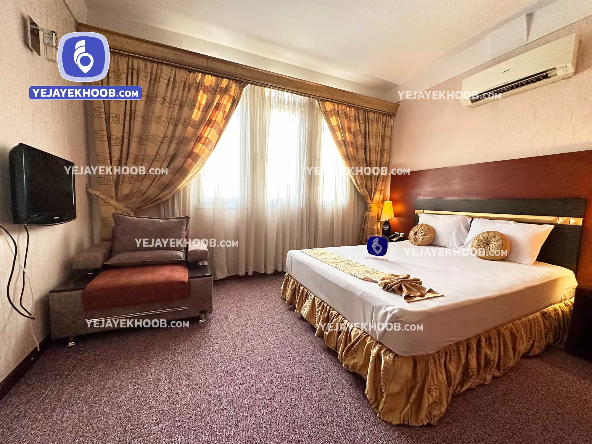 هتل عماد مشهد - اتاق ۲ تخته ( ۱ تخت ۲ نفره)  