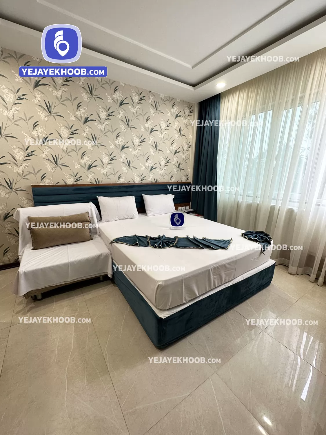 هتل قدس مشهد - اتاق ۲ تخته ( ۱ تخت ۲ نفره)  