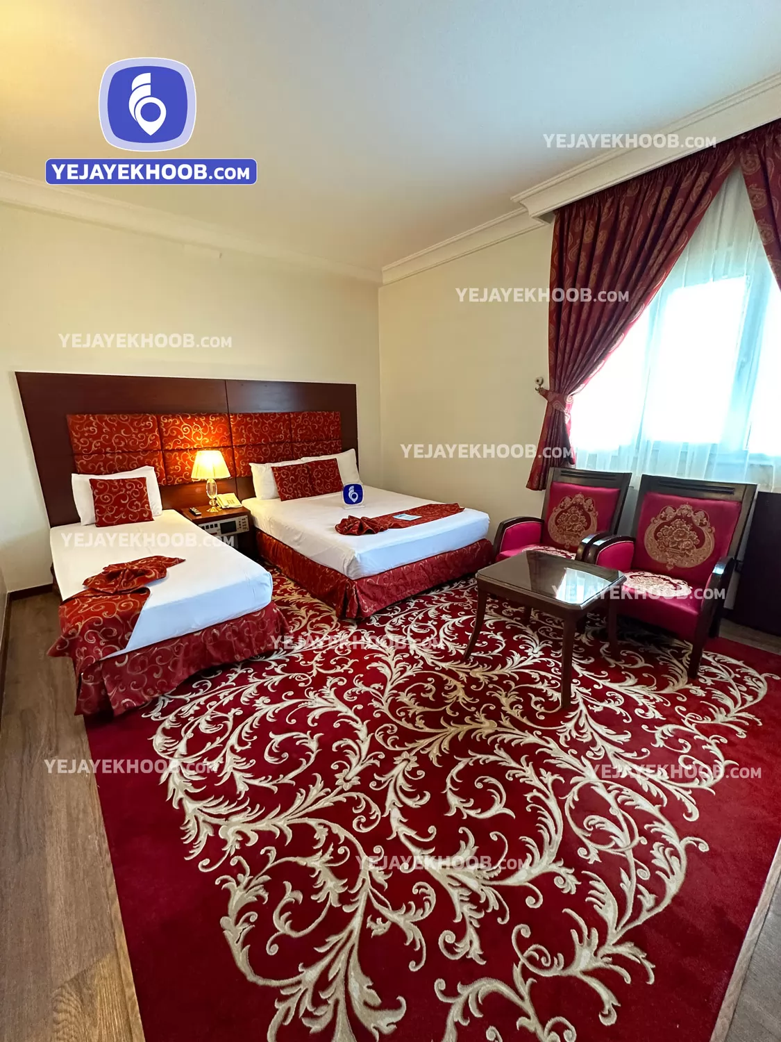 هتل مشهد مشهد - اتاق ۳ تخته (۱ تخت ۲ نفره و ۱ تخت ۱ نفره)    