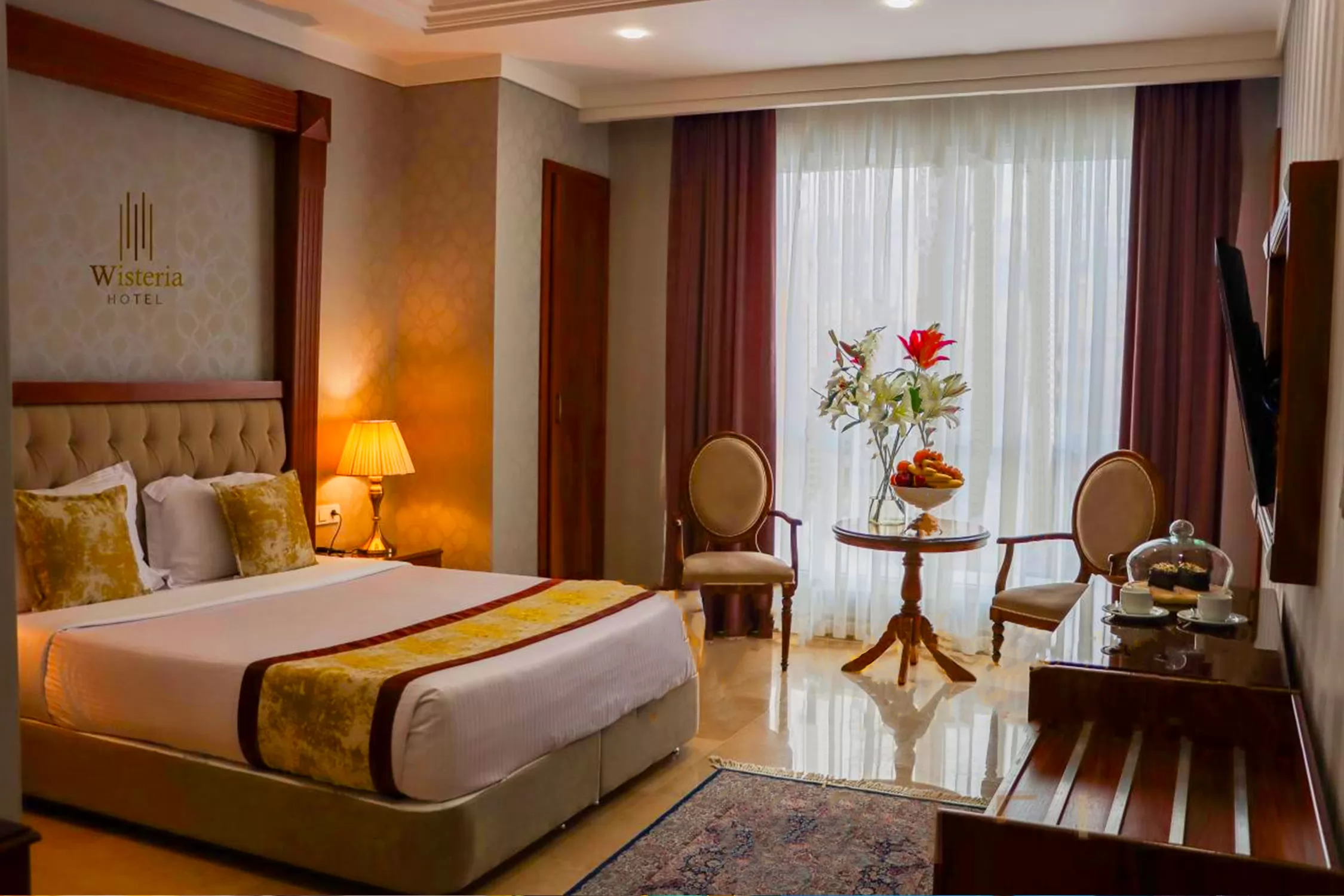 هتل ویستریا تهران - اتاق 2 تخته ( 1 تخت 2 نفره)