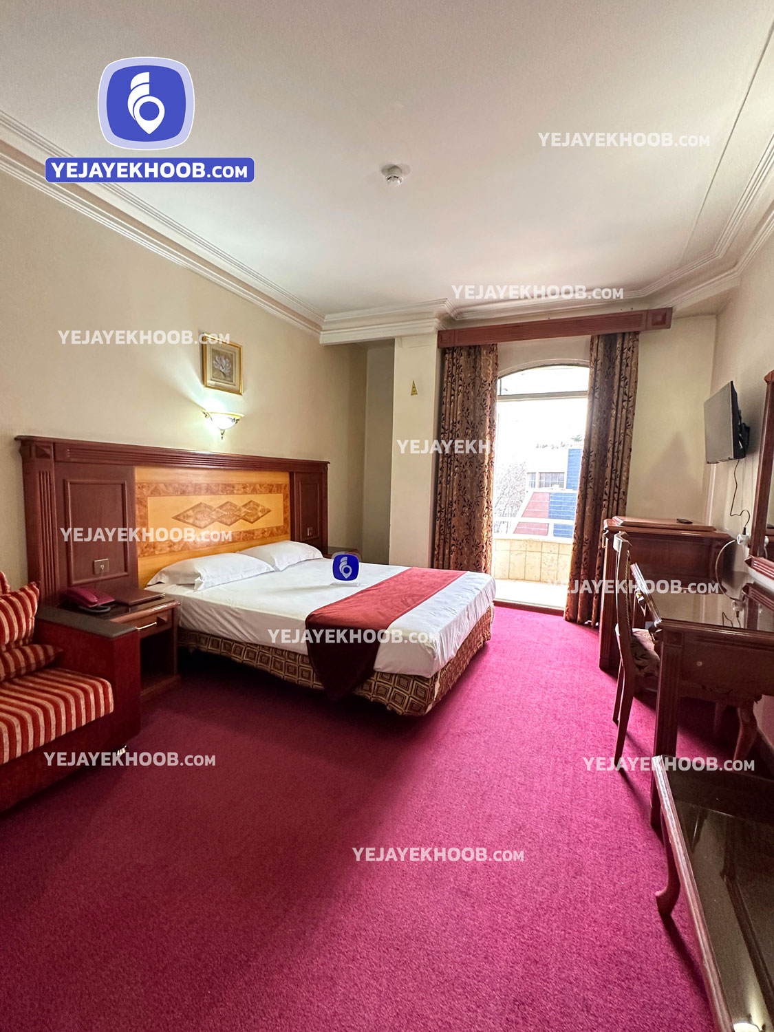 هتل پارسیان مشهد - اتاق ۲ تخته ( ۱ تخت ۲ نفره)  