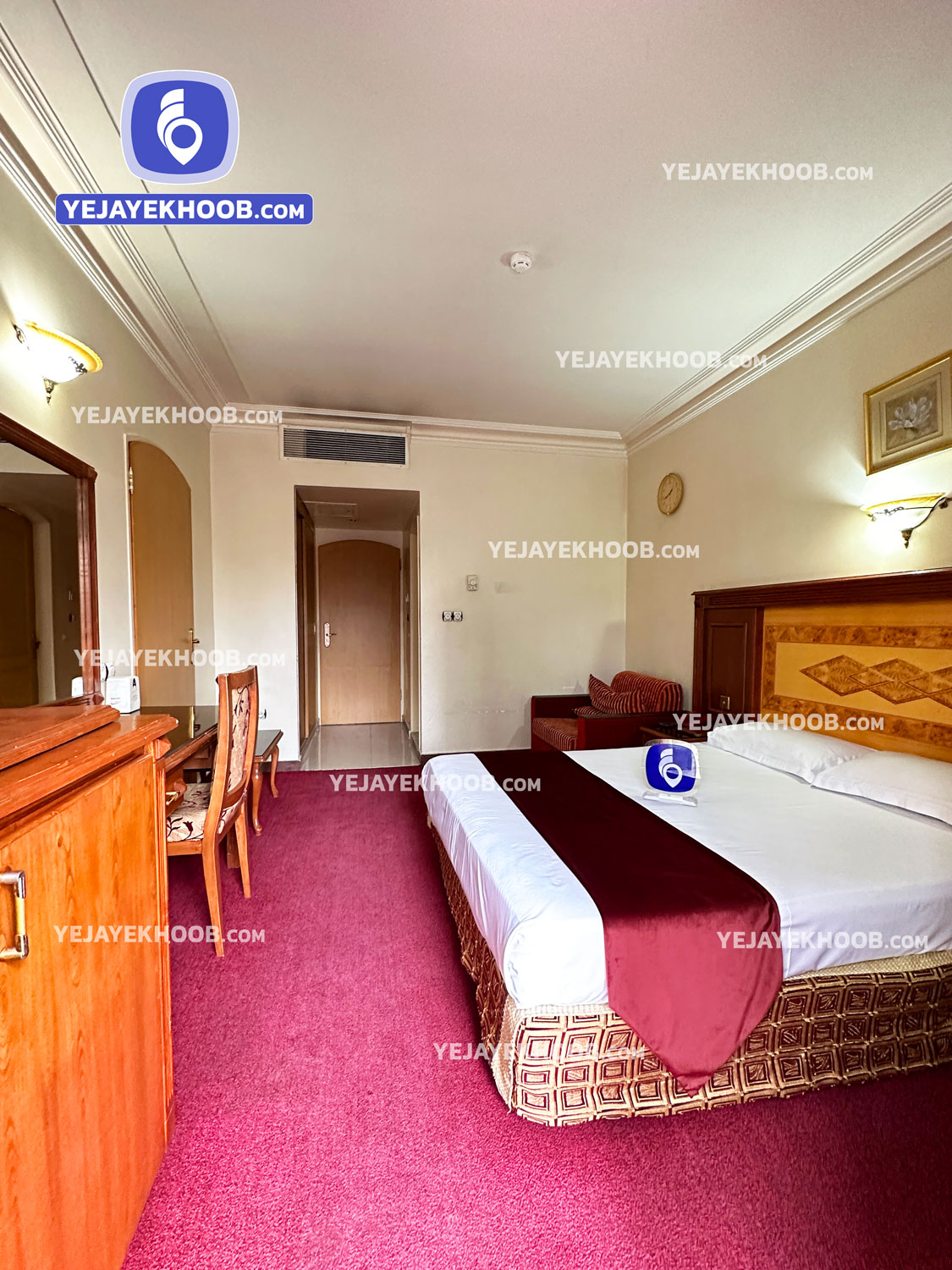 هتل پارسیان مشهد - اتاق ۲ تخته ( ۱ تخت ۲ نفره)  