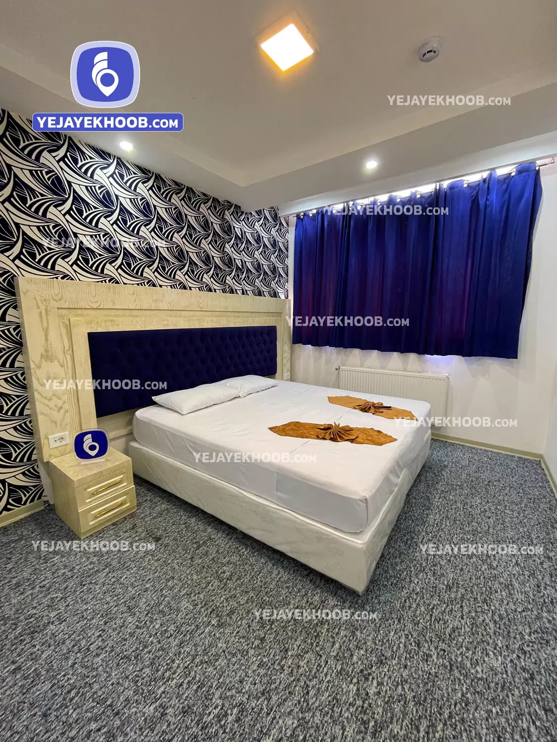 هتل کاج مشهد - اتاق ۲ تخته (۱ تخت ۲ نفره)  